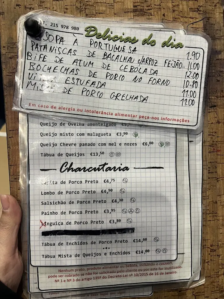 Menu_Delicia de Arroios_São Jorge de Arroios_immagine_1