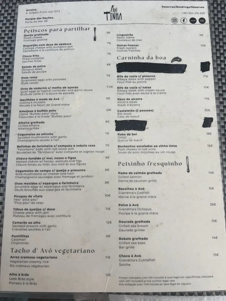 Menu_A Avó Tinha_São Jorge de Arroios_image_1