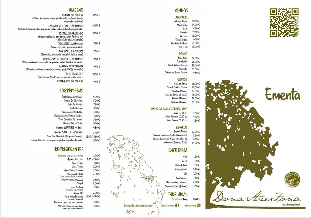 Menu_Dona Azeitona_São João das Lampas_immagine_1