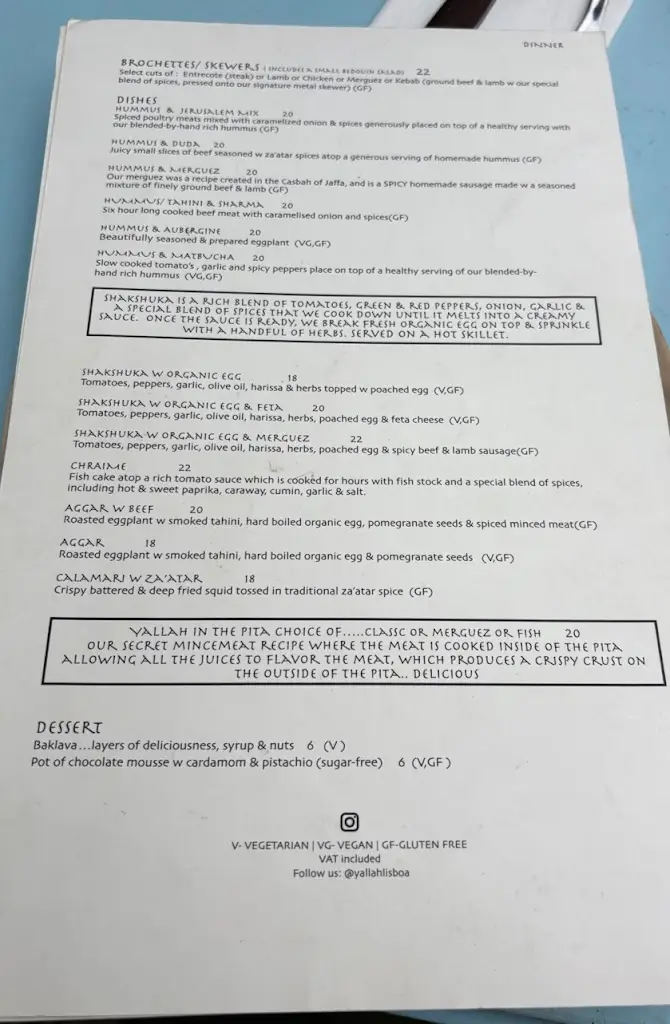 Menu_Yallah Lisboa_Santos-o-Velho_immagine_1