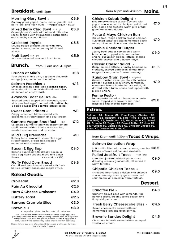 Menu_Mila - Santos - Specialty Coffee, Brunch & Salad Bar_Santos-o-Velho_immagine_4