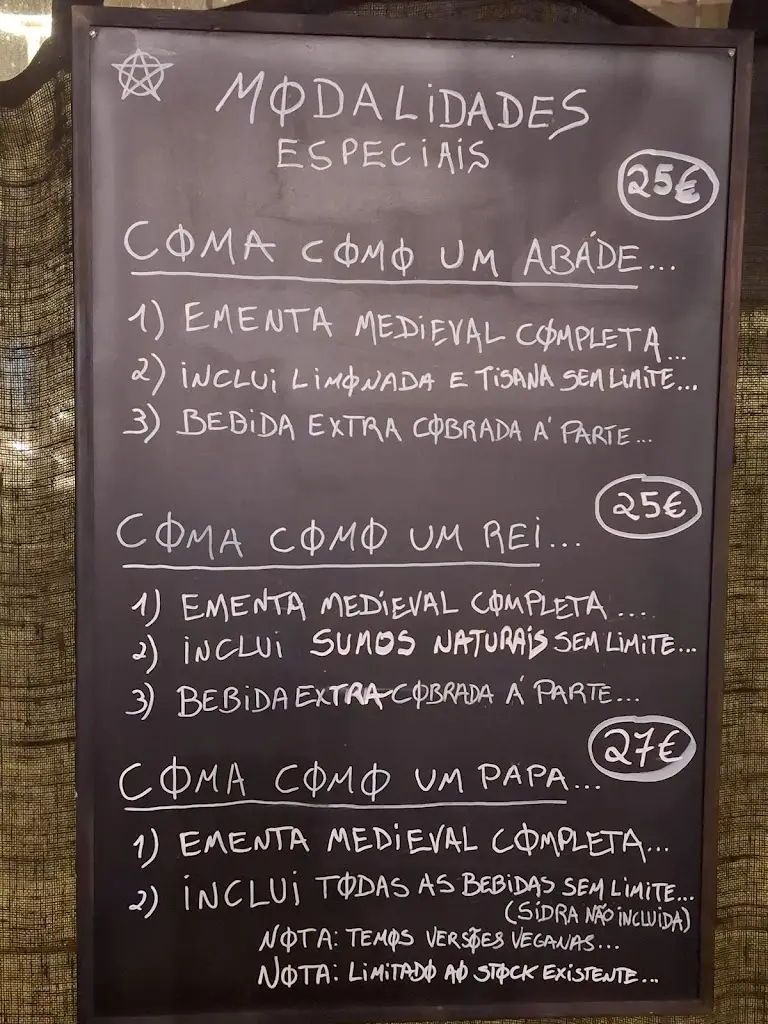 Menu_Taberna Medieval O Caldeirão_São Mamede_immagine_1