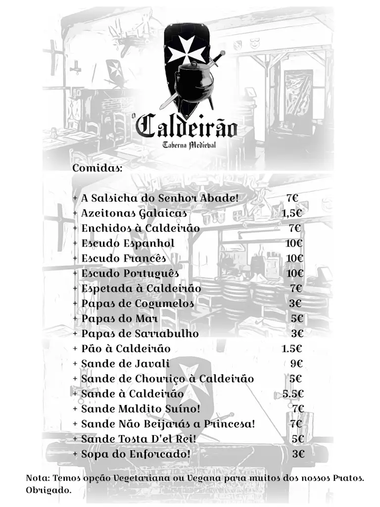 Menu_Taberna Medieval O Caldeirão_São Mamede_immagine_2