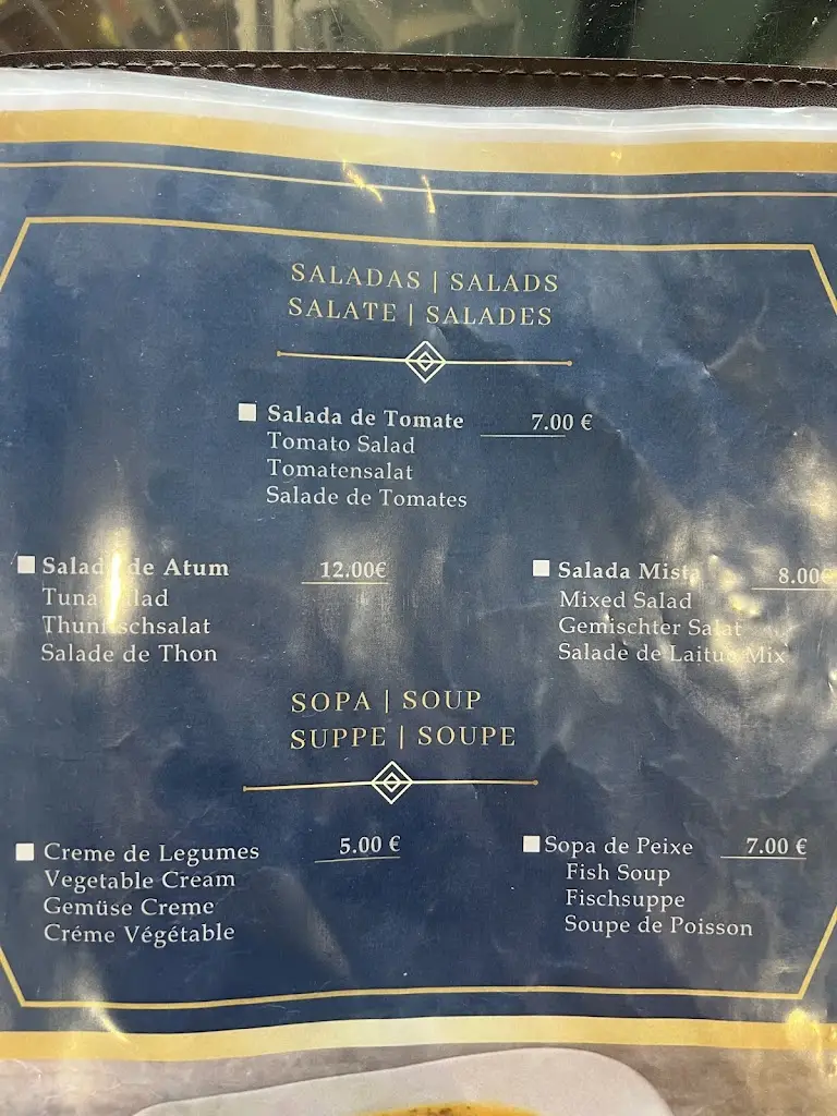 Menu_Restaurante Caravela_São Vicente_immagine_1