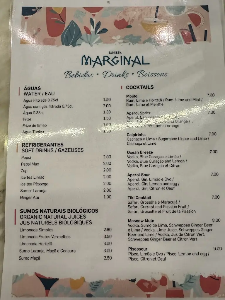 Menu_Taberna Marginal_São Martinho_immagine_3
