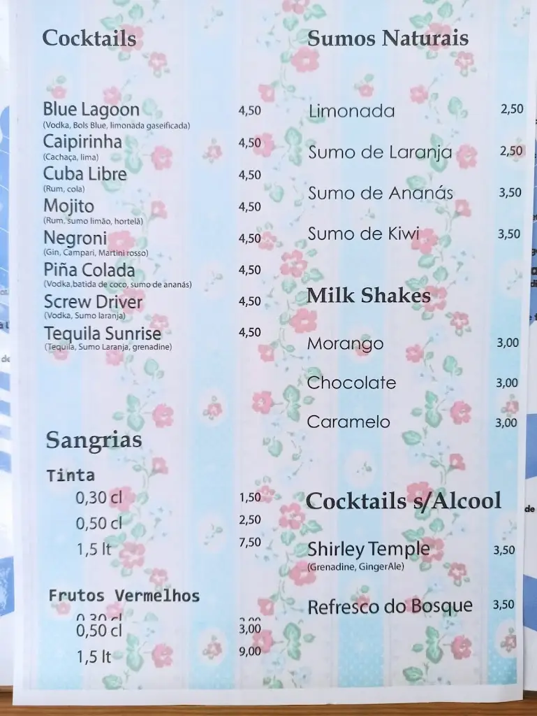 Menu_Baía Cultural Bar_São Martinho_immagine_1