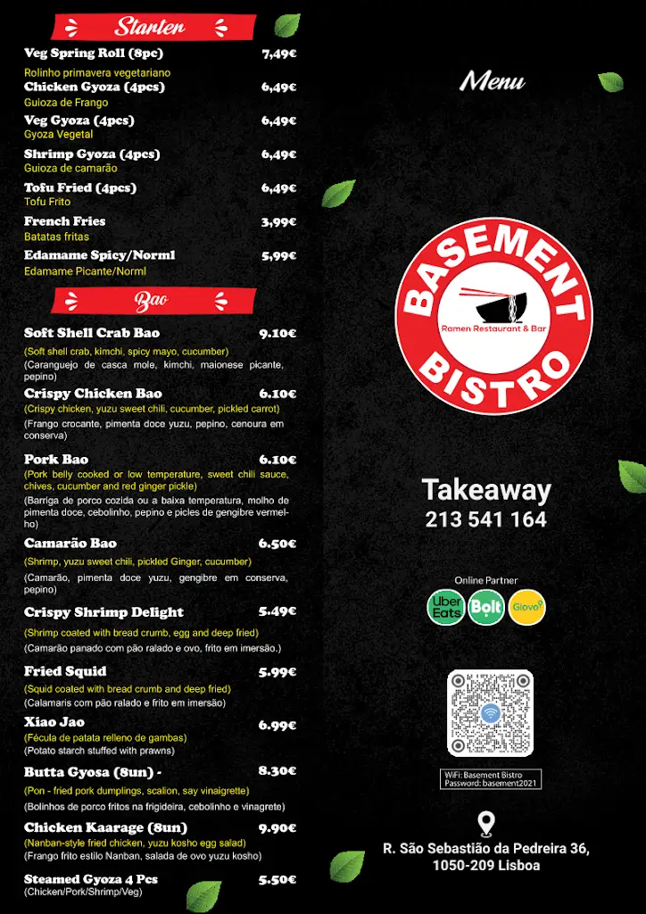 Menu_Basement Bistro_São Sebastião da Pedreira_image_1