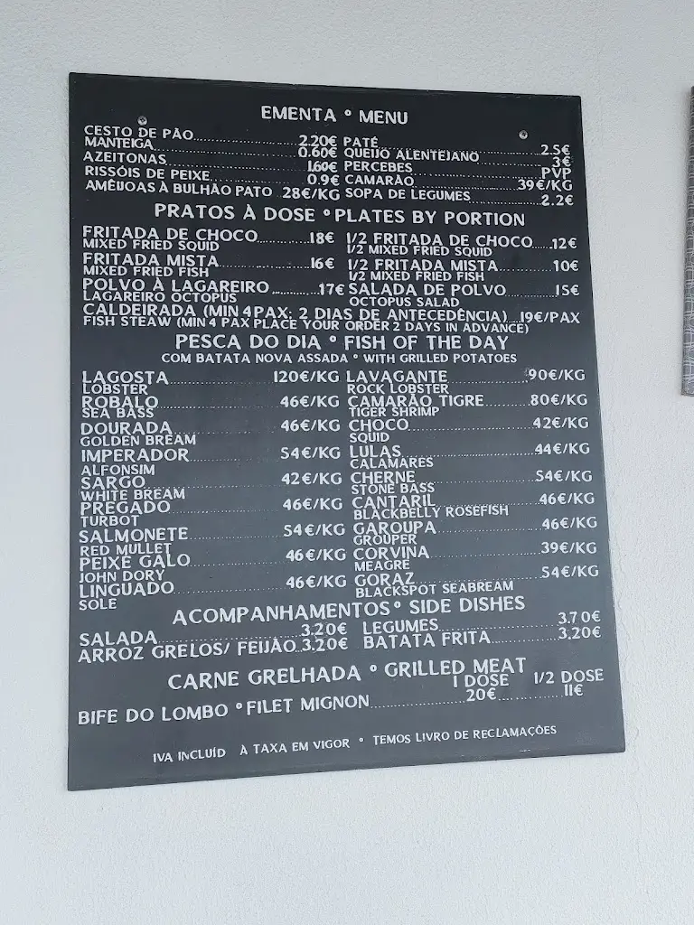 Menu_Clube Naval Praia da Assenta_São Pedro da Cadeira_immagine_3
