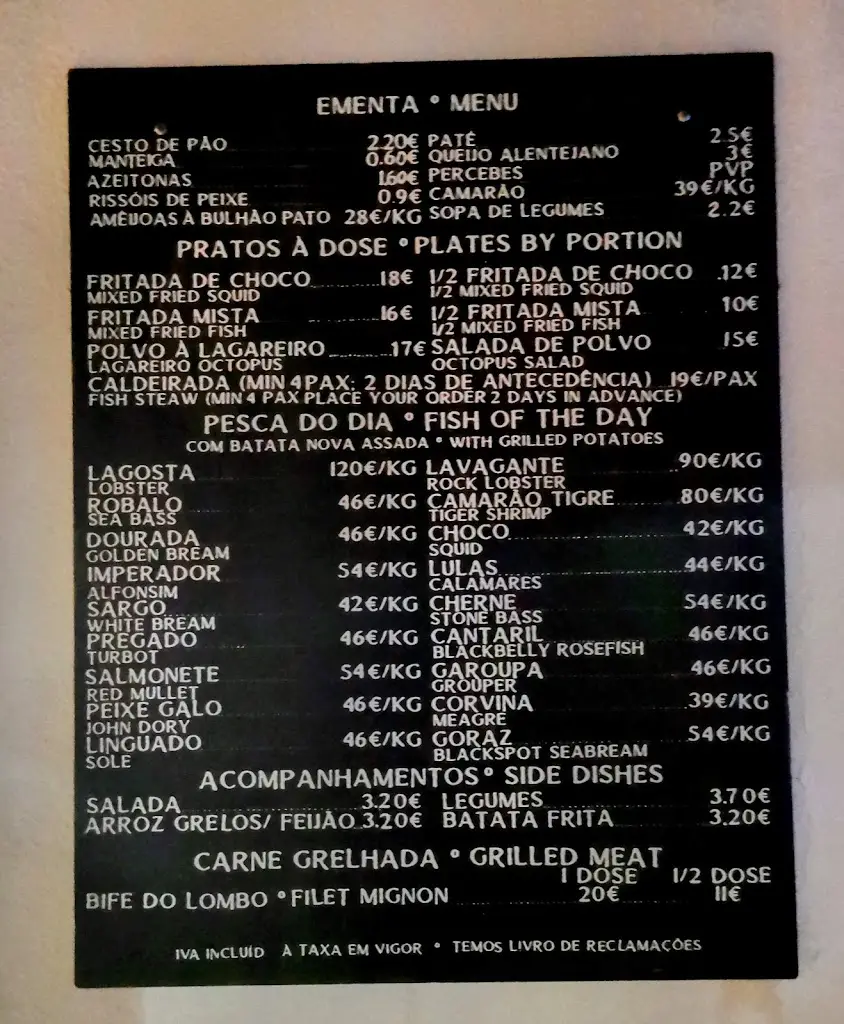 Menu_Clube Naval Praia da Assenta_São Pedro da Cadeira_immagine_4