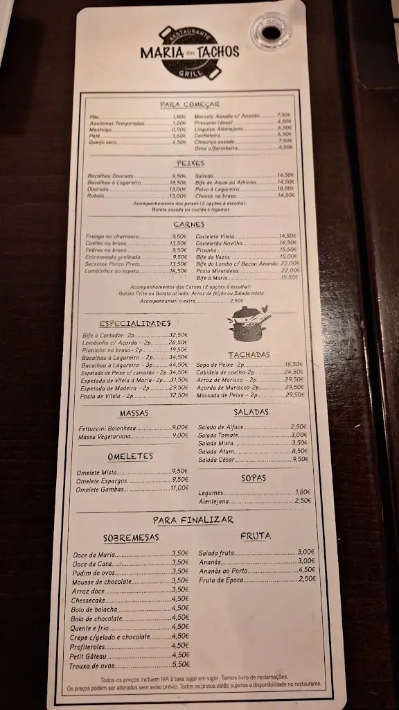 Menu_Maria dos Tachos_São Domingos de Rana_imagen_1