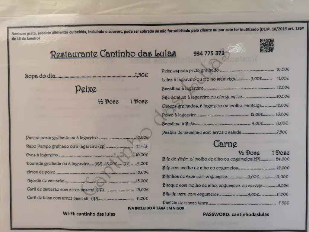 Menu_Cantinho das Lulas_São Domingos de Rana_immagine_4