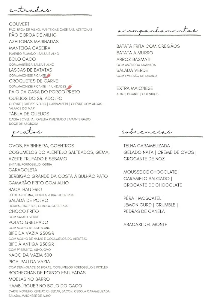 Menu_Aeroplano_São Domingos de Rana_immagine_1