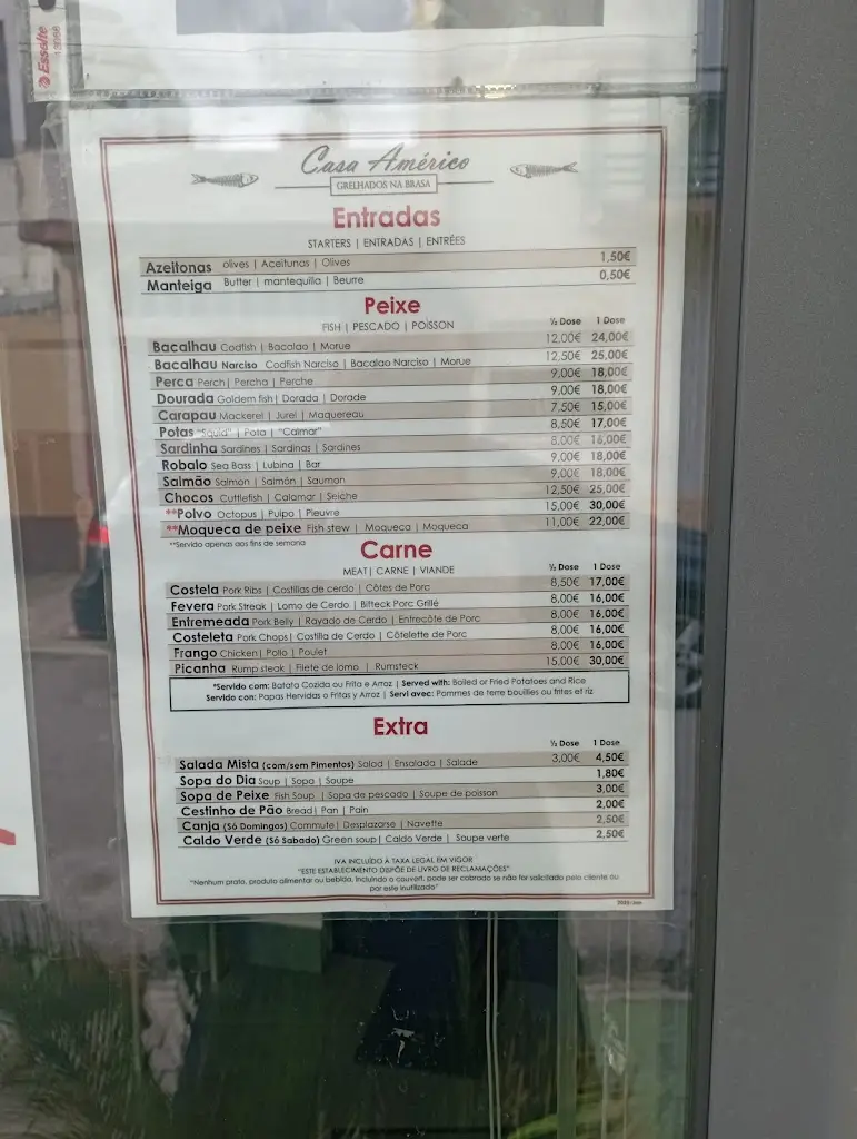Menu_Casa Américo_Espinho_immagine_2
