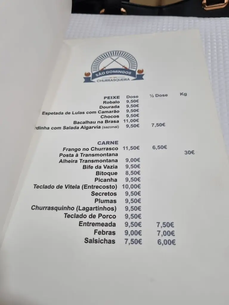 Menu_Churrasqueira S. Domingos_São Domingos de Rana_image_2
