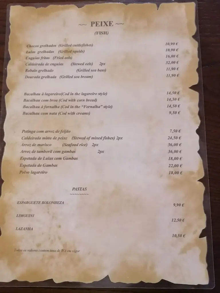 Menu_A Fornalha_Vale de Espinho_immagine_2