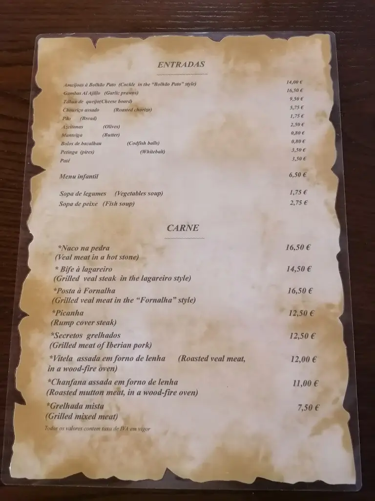 Menu_A Fornalha_Vale de Espinho_immagine_3