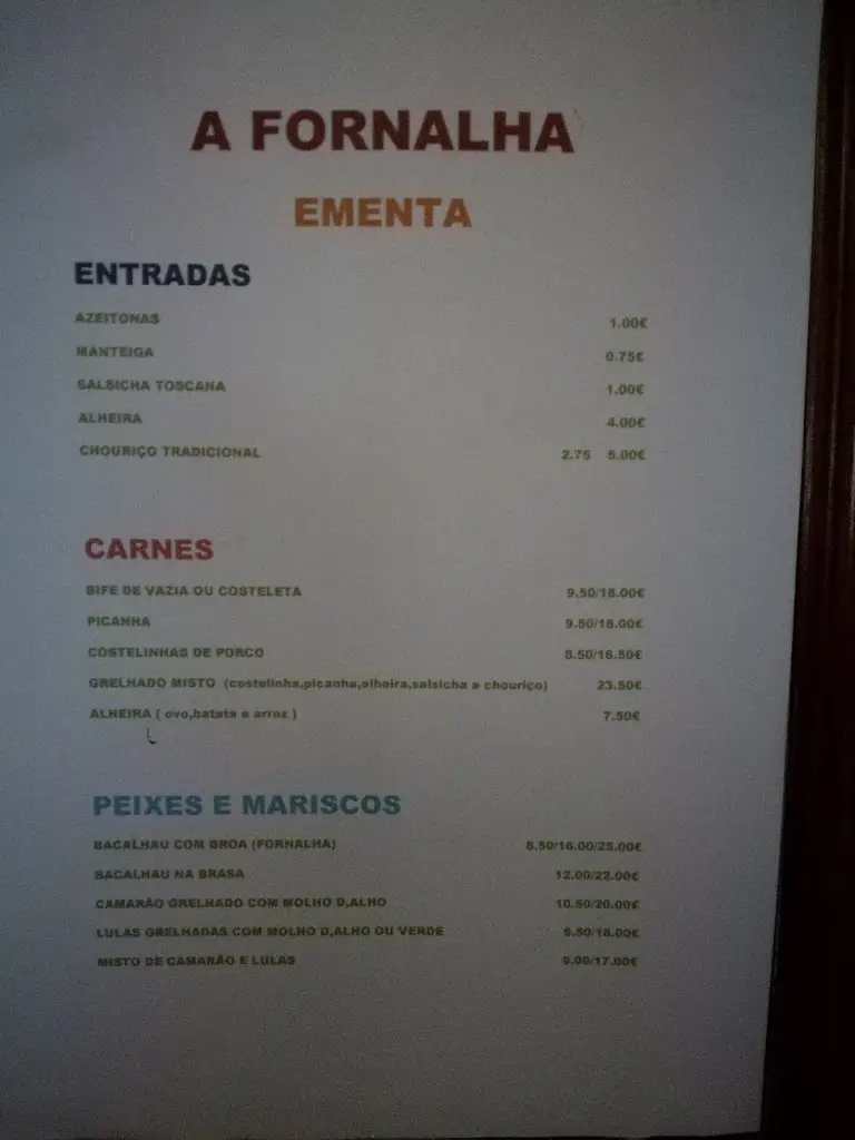 Menu_A Fornalha_Vale de Espinho_immagine_4