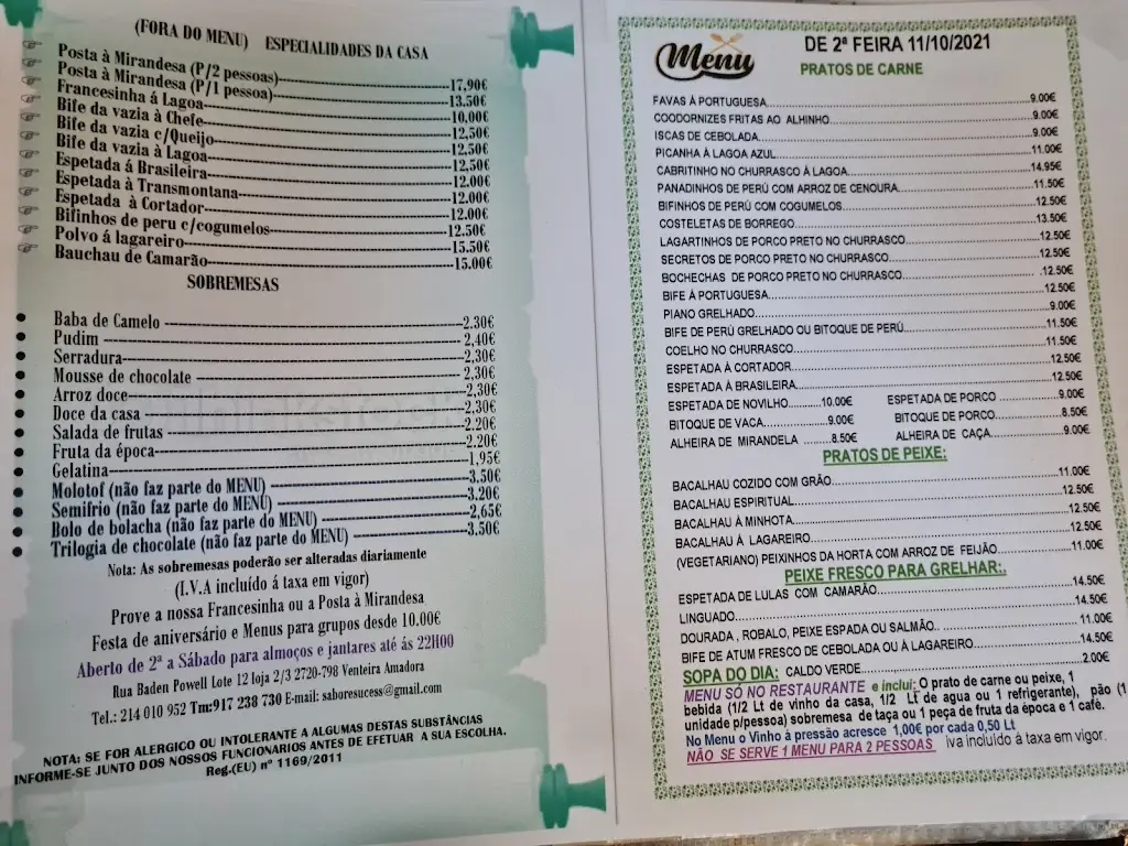 Menu_Lagoa Azul_Venteira_immagine_1