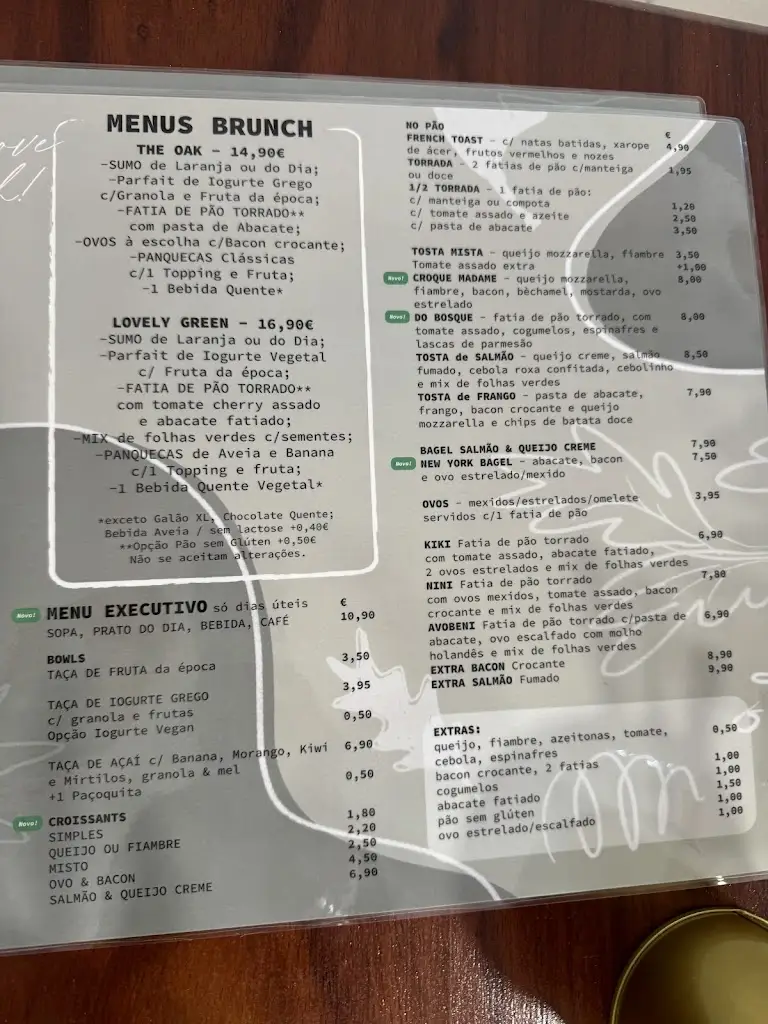 Menu_Oak Café & Brunch_Terrugem_imagen_1