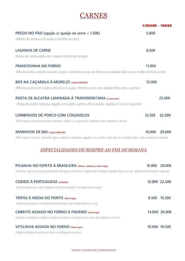 Menu_Restaurante Casa Meireles_Espinho_immagine_3