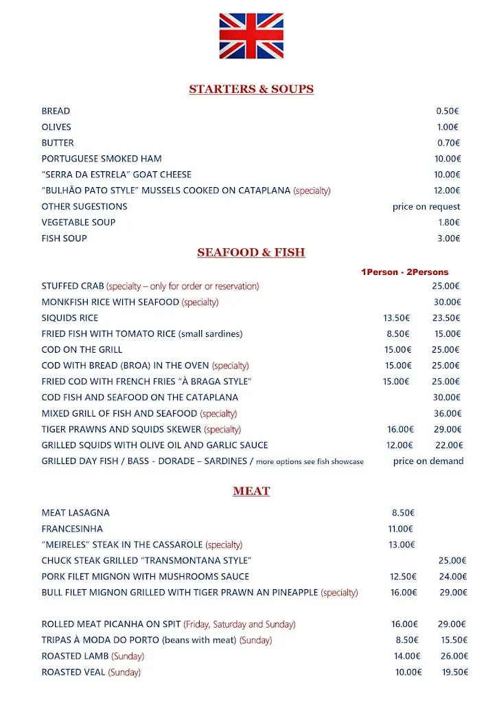 Menu_Restaurante Casa Meireles_Espinho_immagine_4