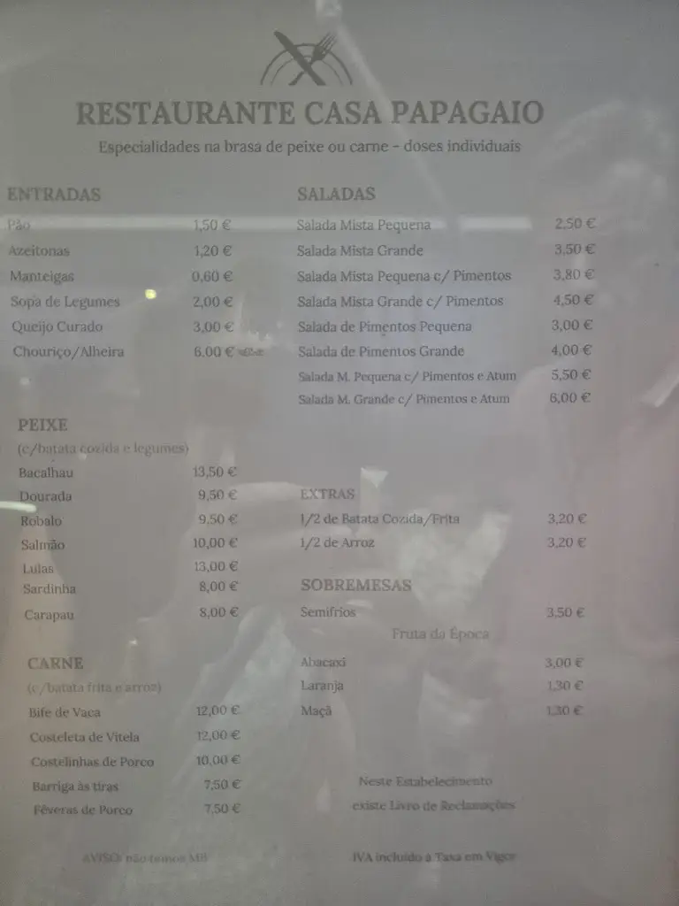 Menu_Casa Papagaio_Espinho_image_1