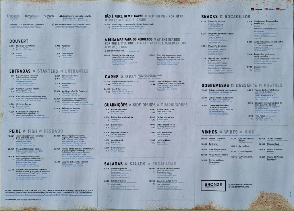 Menu_Bronze Seafood & Lounge Bar_Gafanha da Encarnação_image_4