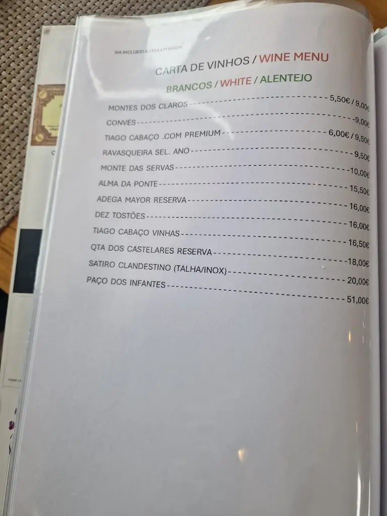 Menu_Restaurante Chesery_Alvaiázere_immagine_3