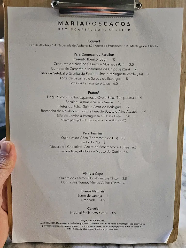 Menu_Restaurante e Bar Maria dos Cacos_Caldas da Rainha_immagine_1