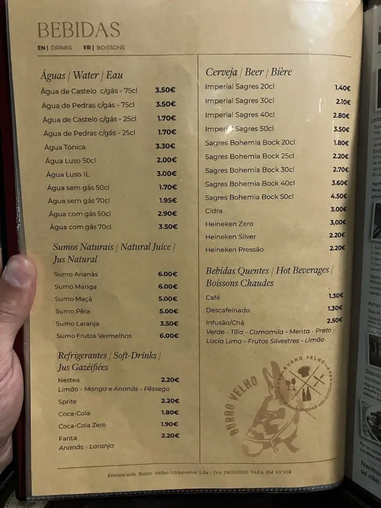 Menu_Restaurante Burro Velho_Batalha_immagine_4