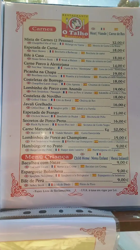 Menu_O Talho restaurante_Atouguia da Baleia_immagine_1