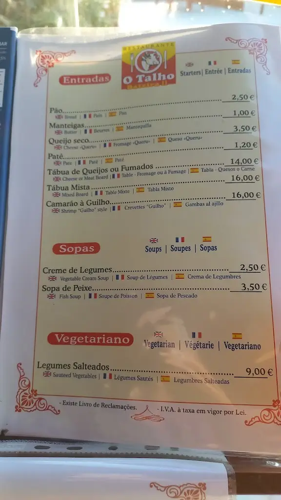 Menu_O Talho restaurante_Atouguia da Baleia_immagine_2