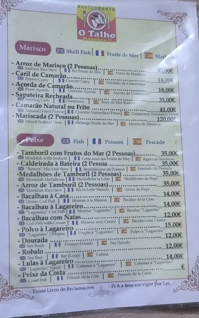 Menu_O Talho restaurante_Atouguia da Baleia_immagine_4