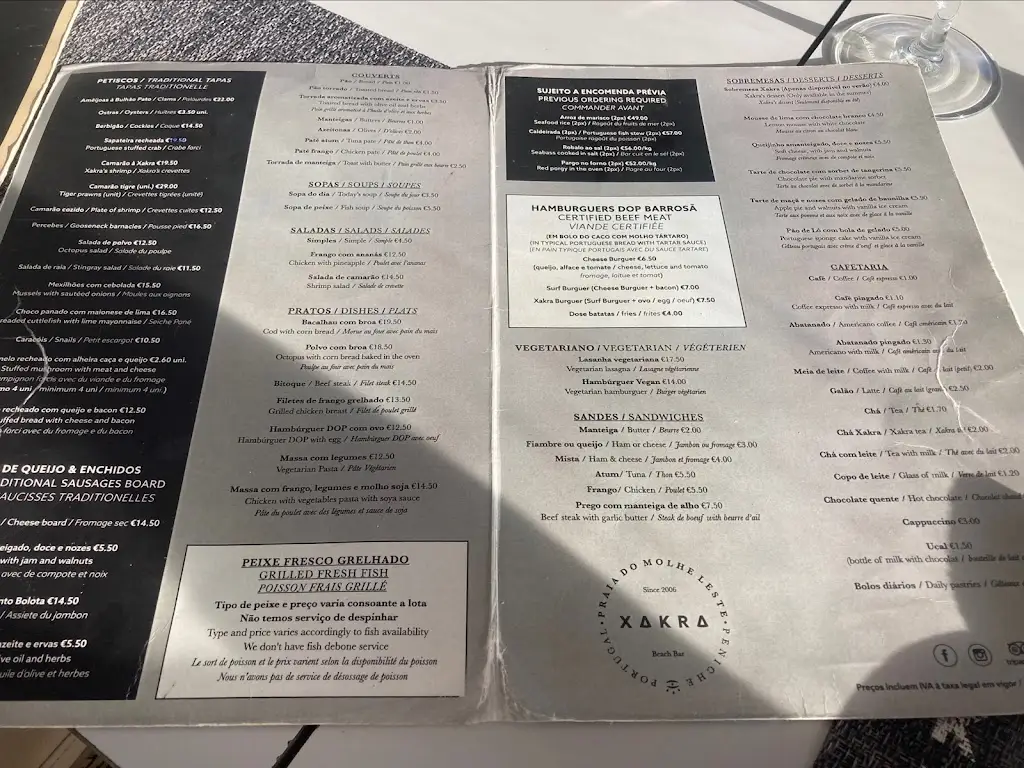 Menu_Xakra Beach Bar_Atouguia da Baleia_image_4