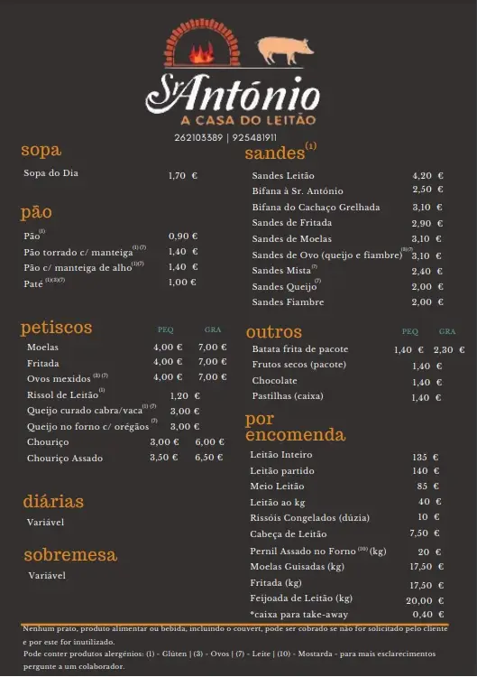 Menu_Sr. António - Casa de Leitão_Benedita_image_1