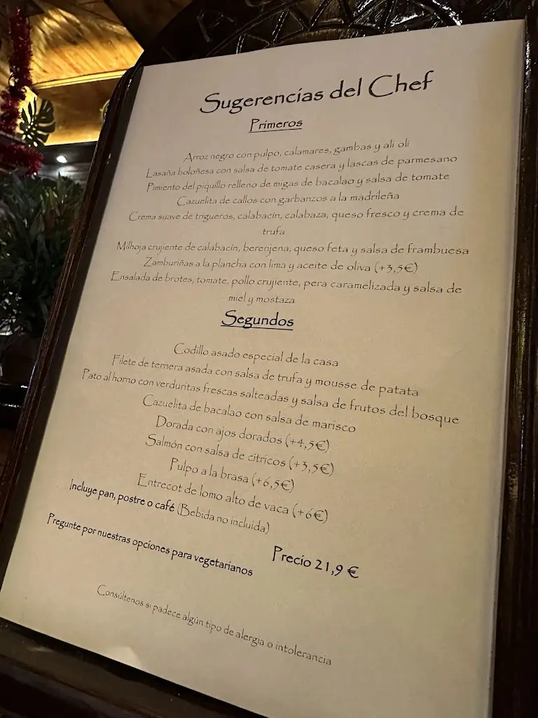 Menu_Come - The Steakhouse_Benedita_imagen_4