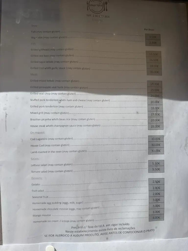 Menu_Adega típica de Ansião_Ansião_immagine_2