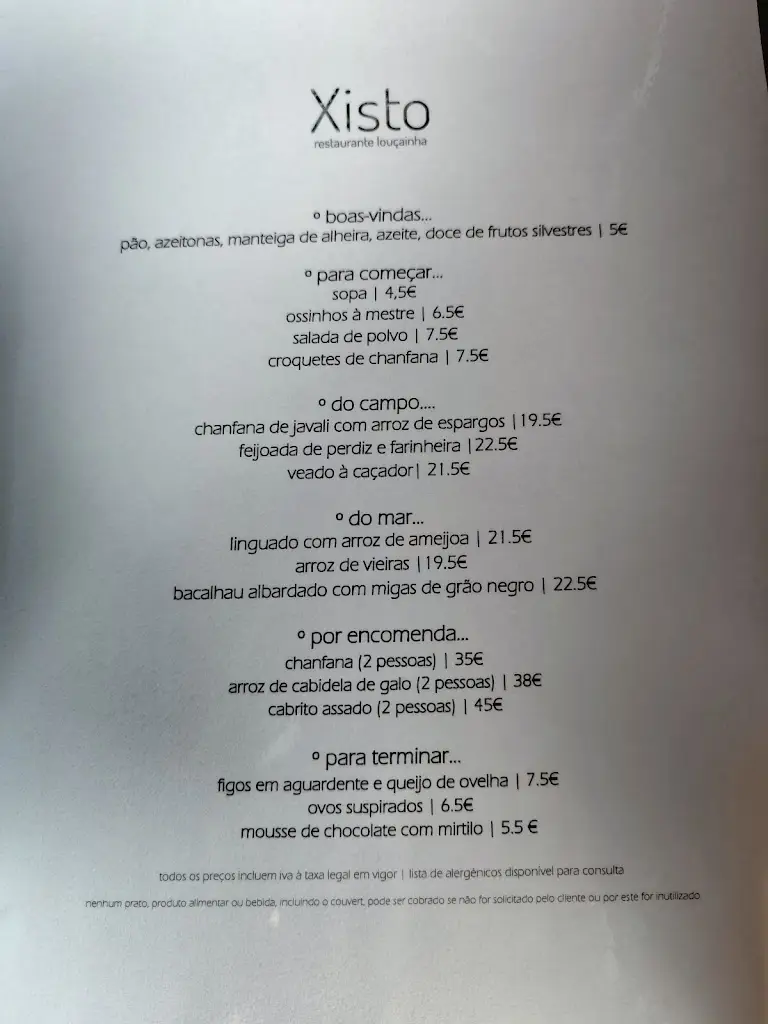 Menu_Xisto_Castanheira de Pêra_immagine_3