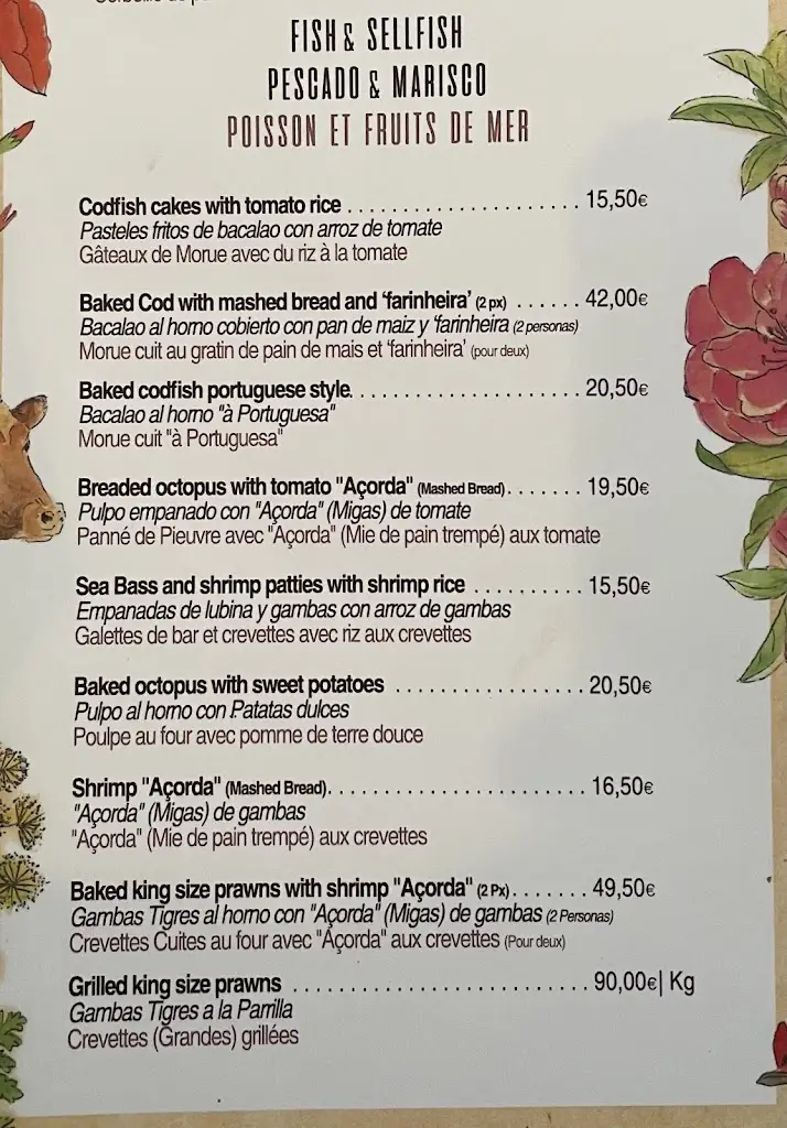 Menu_António Padeiro_Aljubarrota_imagen_4