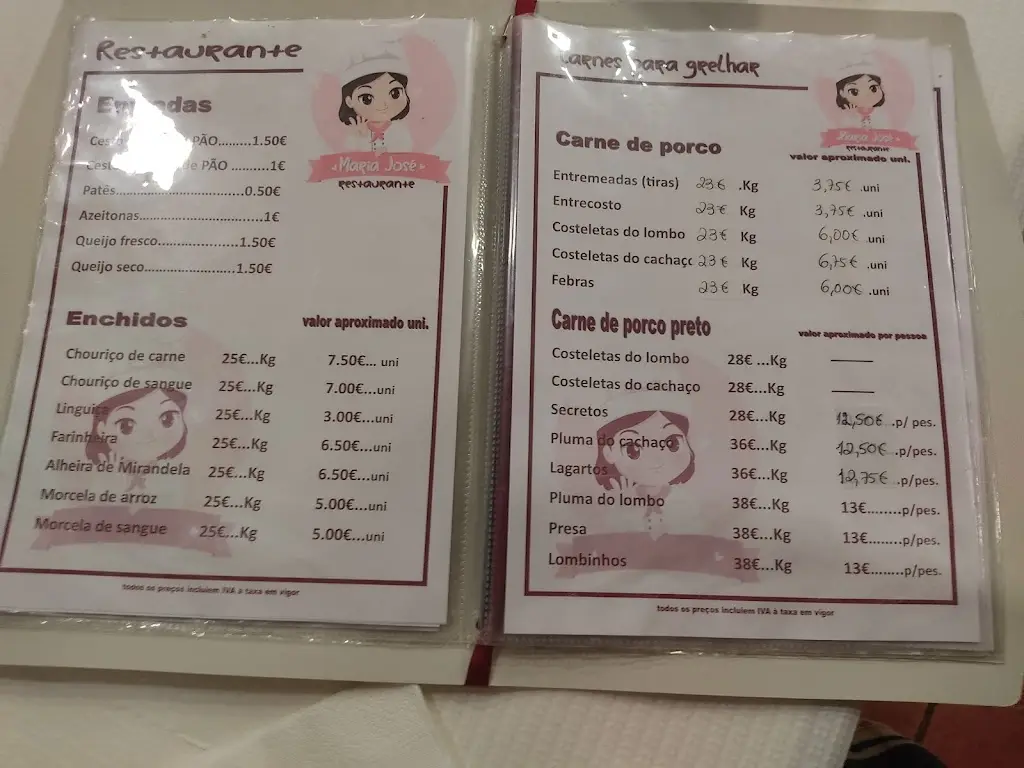 Menu_Restaurante Maria José_Aljubarrota_immagine_1