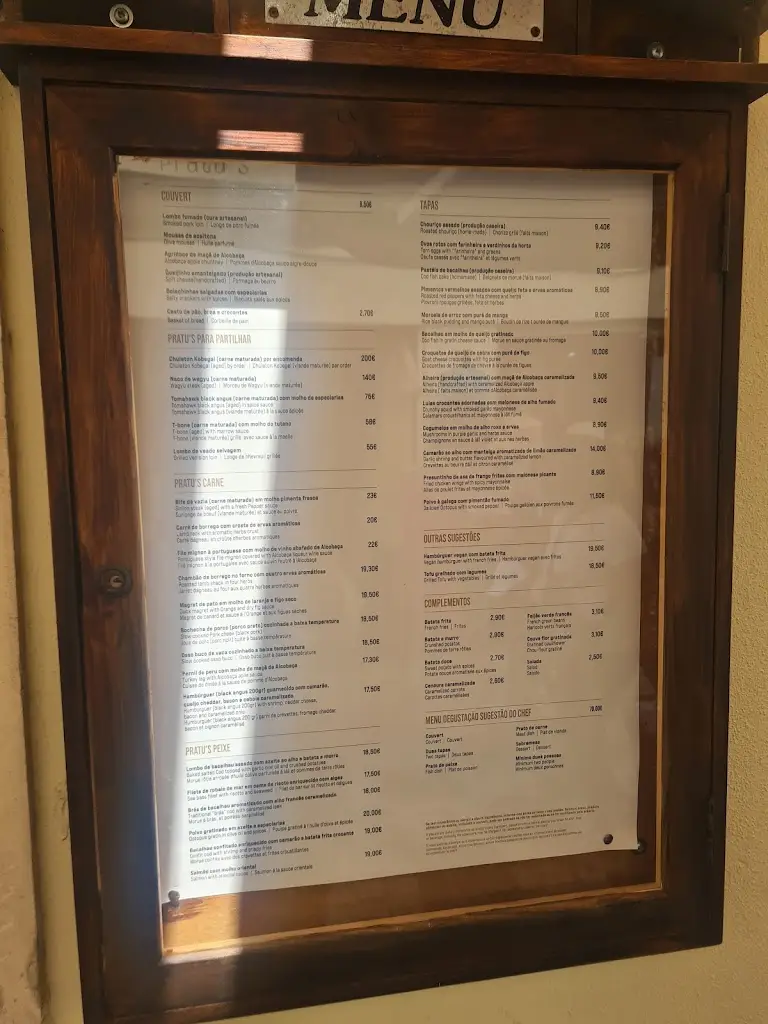 Menu_Pratu's Restaurante Bar & Tapas_Aljubarrota_immagine_4