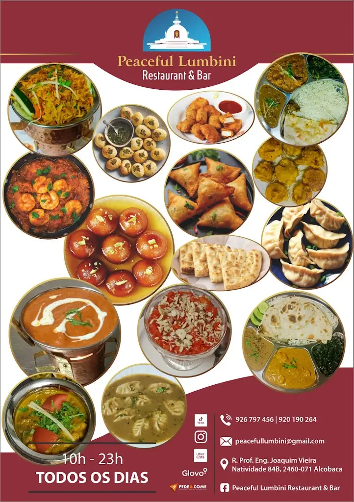 Menu_Peaceful Lumbini Restaurant & Bar_Aljubarrota_immagine_2