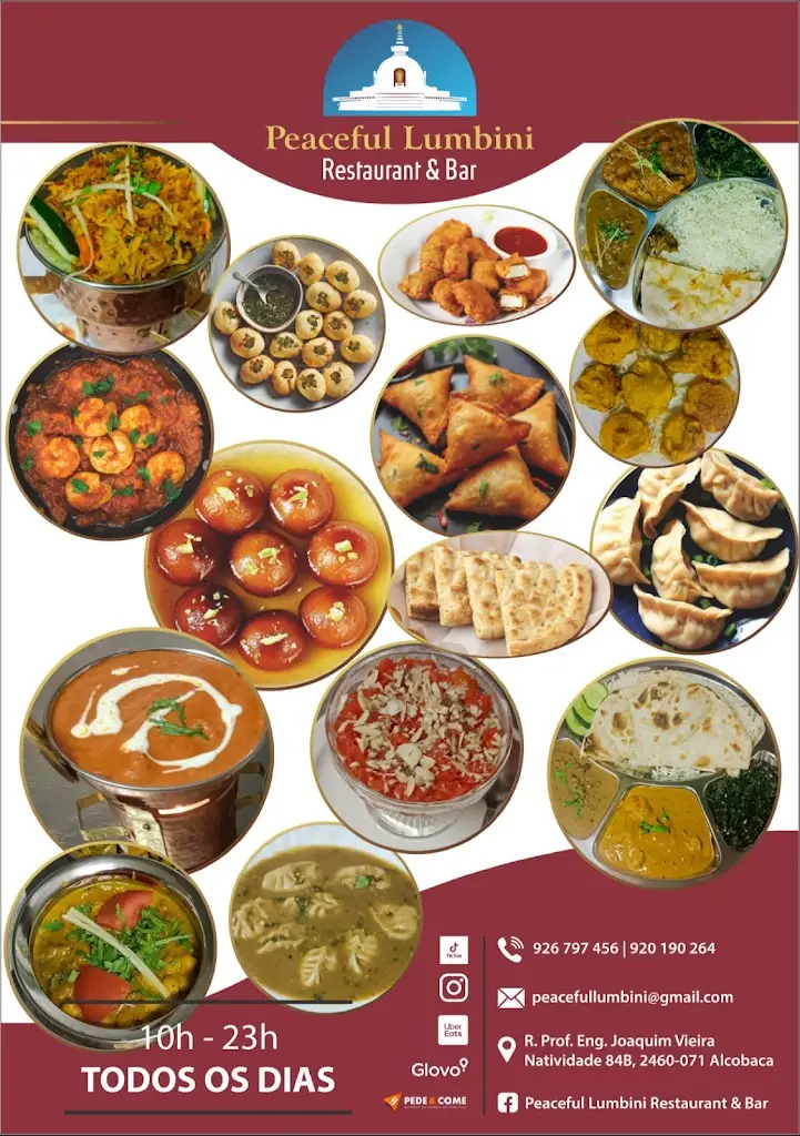 Menu_Peaceful Lumbini Restaurant & Bar_Aljubarrota_immagine_3