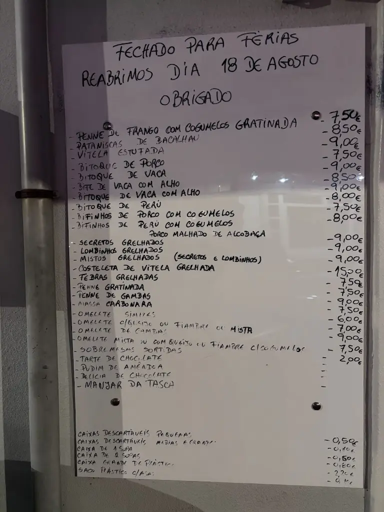 Menu_Restaurante Tasca Zé da Loja_Aljubarrota_immagine_2