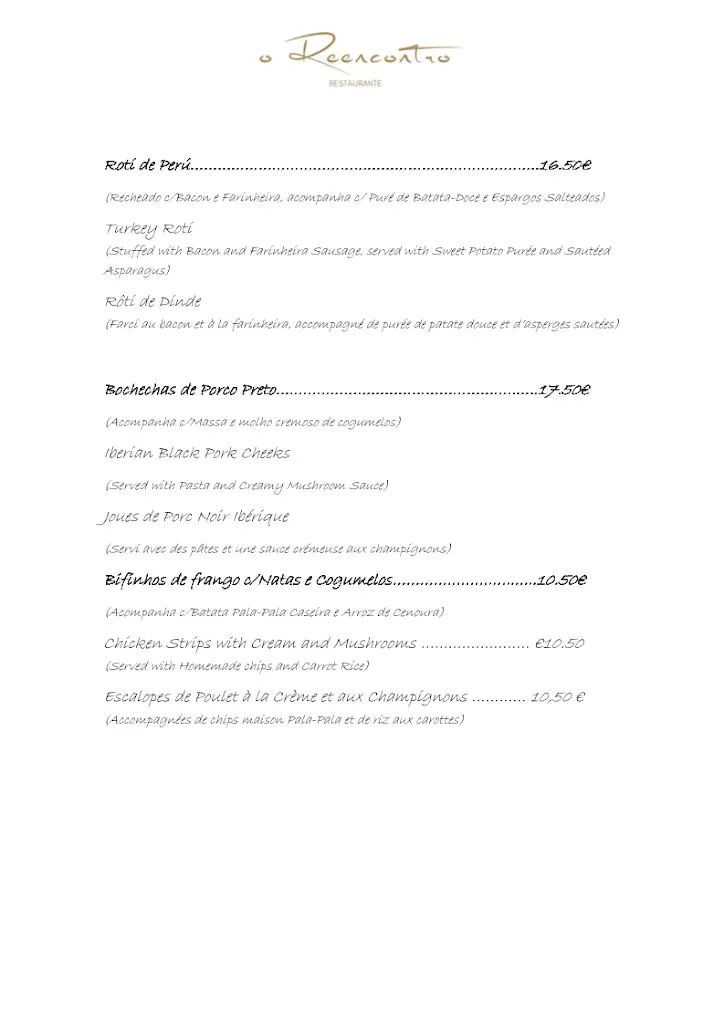 Menu_O Reencontro Restaurante_Aljubarrota_immagine_2