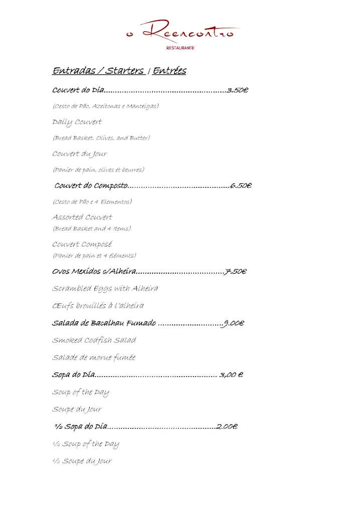 Menu_O Reencontro Restaurante_Aljubarrota_immagine_4