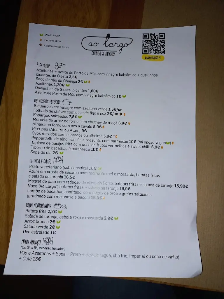 Menu_Restaurante Ao Largo_Leiria_immagine_4