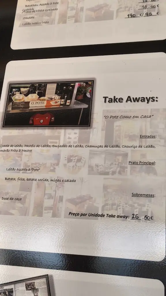 Menu_Restaurante O Pote do Leitão_Louriçal_immagine_3