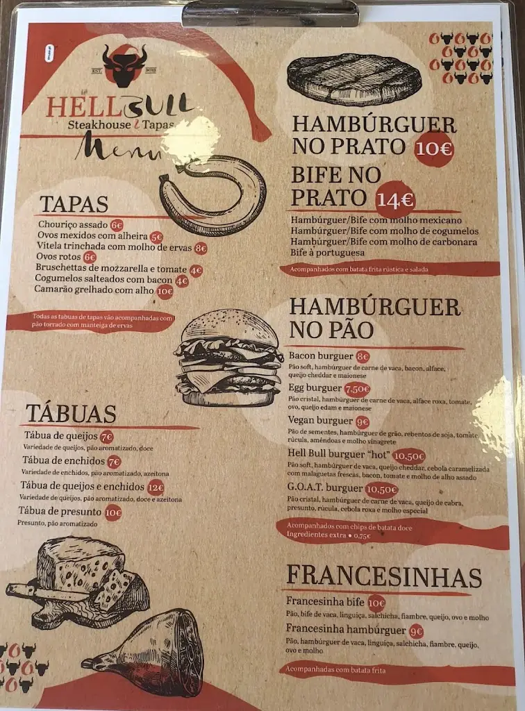 Menu_Restaurante Hell Bull - Steakhouse e Tapas_Louriçal_immagine_2
