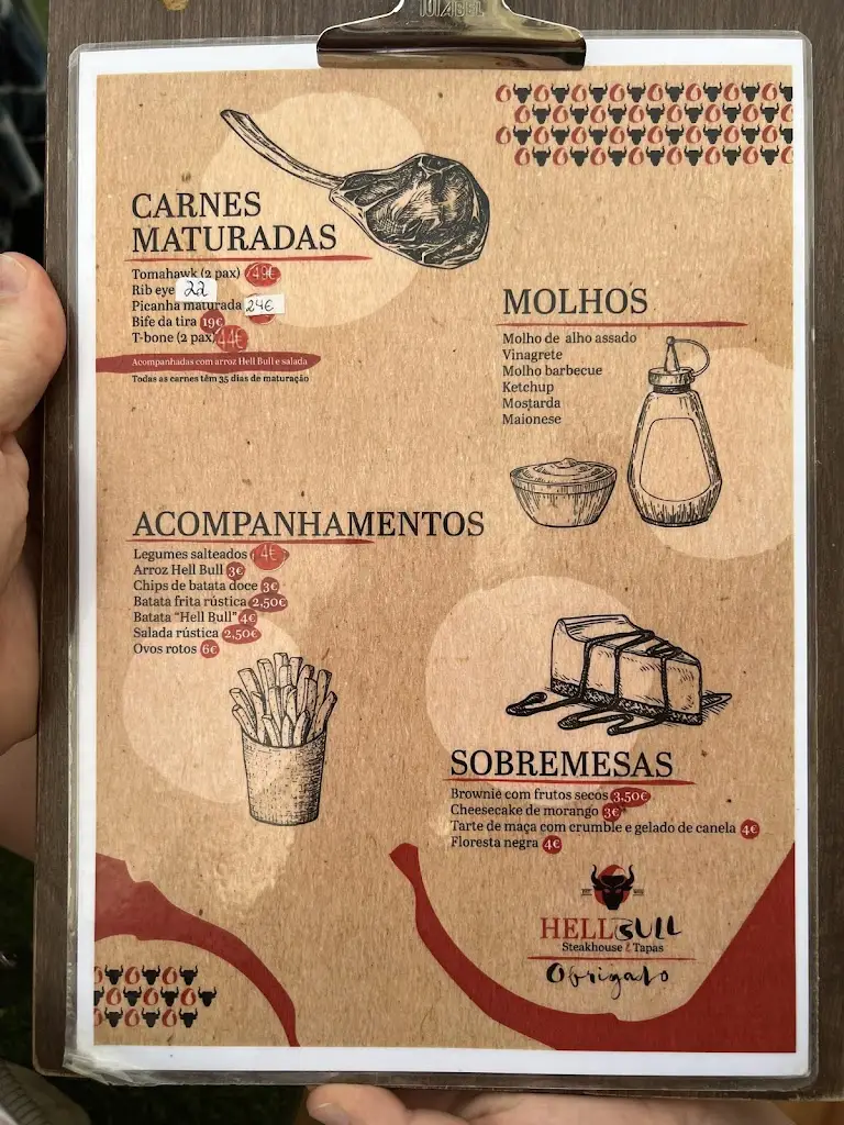 Menu_Restaurante Hell Bull - Steakhouse e Tapas_Louriçal_immagine_4